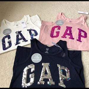 Girls Gap Sequined Summer Tank Lot